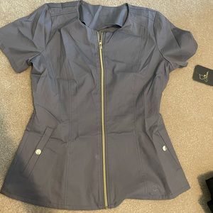 Jaanuu grey scrub top